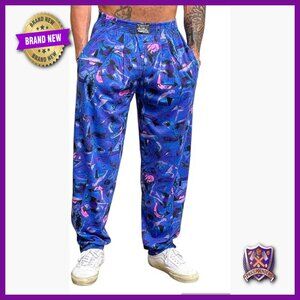 Baggy Sweatpants for Yoga Gym Workout Loose Fit Elastic Waist Pockets